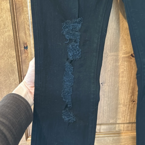 J.Brand Black The Pencil Leg Distressed Jeans - Picture 2 of 7